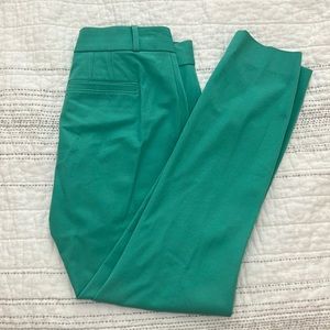 Banana Republic Sloan Slim Ankle Pants Size 2 Green Stretch